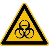 SafetyMarking® Warnaufkleber "Warnung vor Biogefährdung" dreieckig 10,0 x 10,0 cm von SafetyMarking®