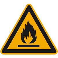 SafetyMarking® Warnaufkleber "Warnung vor feuergefährlichen Stoffen" dreieckig 10,0 x 10,0 cm von SafetyMarking®