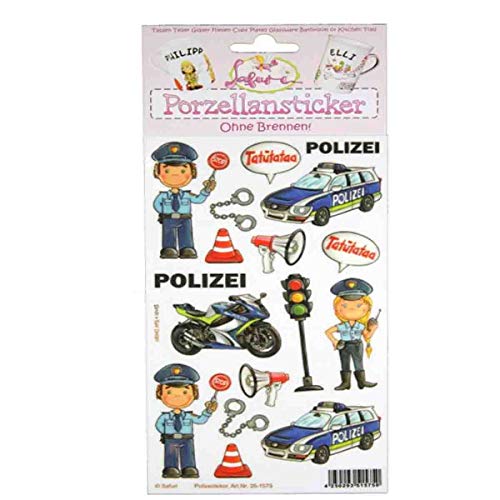 Safuri Porzellan-Sticker Polizei Safuri Porzellan-Sticker Polizei von Safuri