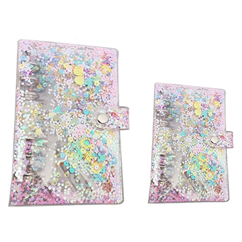 SagaSave 2 Stück Klar Notizbuch Hülle, A5/A6 Weicher PVC-Einband 6 Löcher Ordner Nachfüllbares Papier zum Binden von Blättern Ringbuchordner SagaSave 2 Stück Klar Notizbuch Hülle, A5/A6 Weicher PVC-Einband 6 Löcher Ordner Nachfüllbares Papier zum Binden von Blättern Ringbuchordner von SagaSave