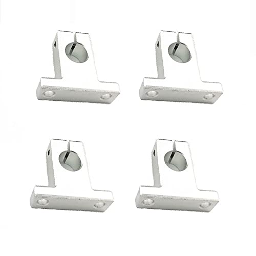 4 Stück SK16 Linearschienen-Schaftstütze, 16 mm Aluminiumlegierung, lineare Bewegungsschiene, Klemmstange, Führungsschiene 4 Stück SK16 Linearschienen-Schaftstütze, 16 mm Aluminiumlegierung, lineare Bewegungsschiene, Klemmstange, Führungsschiene von SagaSave
