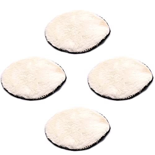 4 Stück Woll-Polierscheibe, 15,2 cm Woll-Polierpads, feines Schleifwerkzeug für Autopolieren/Wachsen/Versiegeln 4 Stück Woll-Polierscheibe, 15,2 cm Woll-Polierpads, feines Schleifwerkzeug für Autopolieren/Wachsen/Versiegeln von SagaSave