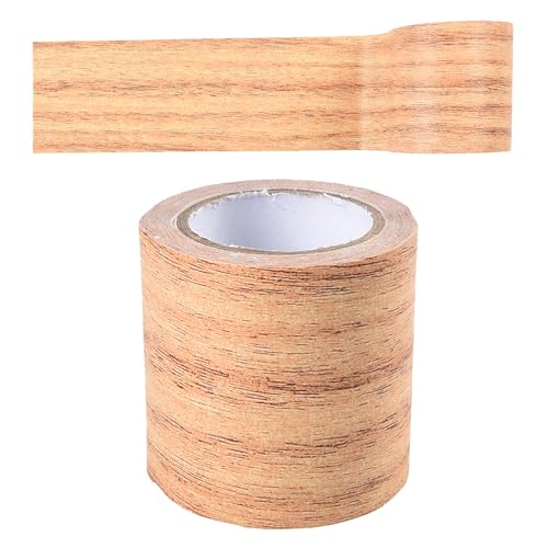 Selbstklebendes Reparaturband, 57 mm breit, 4,57 m, Klebeband in Holzmaserungsoptik, selbstklebendes Reparaturband mit Holzeffekt, Tapetenbordüre mit Holzmaserung zur Reparatur von Möbelkratzern (A) von SagaSave