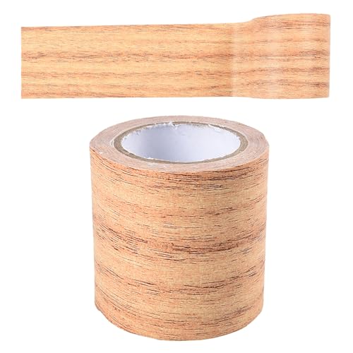 5,7 cm x 4,57 m Holzmaserung, gemustert, Mehrzweck-Klebeband, selbstklebend, wasserdicht, Reparaturband für Möbel, Tür, Boden, Tisch und Stuhl (goldfarben) von SagaSave