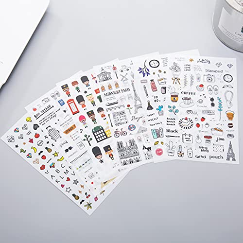 SagaSave 6 Bögen Scrapbooking-Aufkleber, selbstklebend, dekorative Aufkleber, Tagebuch, Schreibwaren, Fotoalbum, DIY-Dekoration, Kinder, Basteln, Herz-Muster, Mehrfarbig, Glänzend, Indoor SagaSave 6 Bögen Scrapbooking-Aufkleber, selbstklebend, dekorative Aufkleber, Tagebuch, Schreibwaren, Fotoalbum, DIY-Dekoration, Kinder, Basteln, Herz-Muster, Mehrfarbig, Glänzend, Indoor von SagaSave
