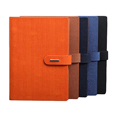 6 Loch Ringbuch Orange PU Leder A5 Notizbuch Persönlicher Planer Nachfüllbar Tagebuch Notizblöcke 100 Blatt 1 Stück von SagaSave
