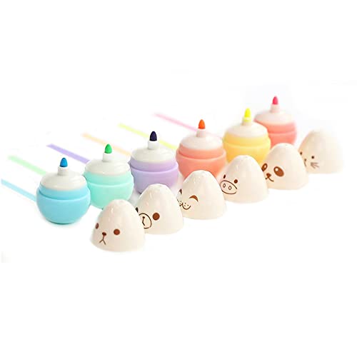 6 Stück Mini Highlighter Marker, Textmarker Stifte Kugelschreiber Kreatives Niedliche Briefpapier Büro Kugelschreiber 6 Stück Mini Highlighter Marker, Textmarker Stifte Kugelschreiber Kreatives Niedliche Briefpapier Büro Kugelschreiber von SagaSave