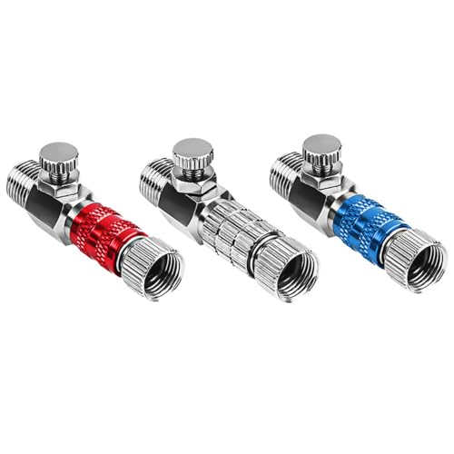 Airbrush-Adapter, 0,3 cm Airbrush-Schnellwechsel-Kupplungsadapter, männliche Adapter und Buchsen, Airbrush-Zubehör für Airbrush-Schlauch-Luftkompressor (A), 3 Stück von SagaSave