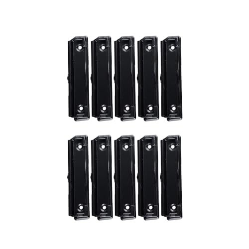 Klemmbrett-Clips, 12 cm, Metall, montierbare Hartfaserplatten-Clips mit Loch zum Aufhängen, Aktenordner-Clip für Büro, Schule, Klassenzimmer, 10 Stück Klemmbrett-Clips, 12 cm, Metall, montierbare Hartfaserplatten-Clips mit Loch zum Aufhängen, Aktenordner-Clip für Büro, Schule, Klassenzimmer, 10 Stück von SagaSave