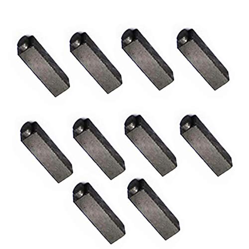 Kohlebürsten, Motoren, Reparaturteil für Elektrowerkzeug, 10 Stück, Haartrockner Stlye (4 x 5,5 x 17 mm) von SagaSave