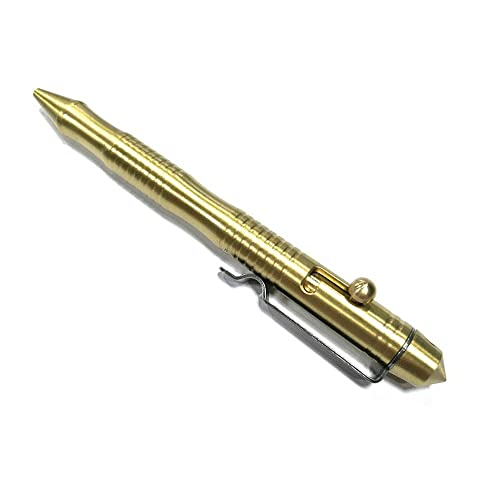 Messing Bolt Action Pen, Retro Business Kugelschreiber Signature Pen mit Box für Büro, Schule und Zuhause von SagaSave