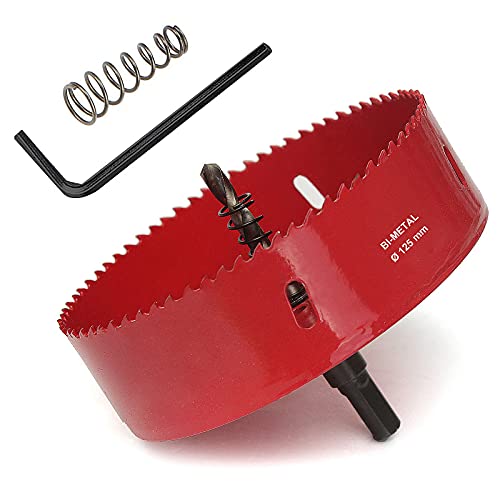 SagaSave 125mm M42 HSS Bimetall-Lochsäge, Lochöffner-Bohrer mit positiven Rechenzähnen für Metall, Holz, Eisen, Aluminium, Trockenbau, Rohr, Kunststoff, Faserplatten SagaSave 125mm M42 HSS Bimetall-Lochsäge, Lochöffner-Bohrer mit positiven Rechenzähnen für Metall, Holz, Eisen, Aluminium, Trockenbau, Rohr, Kunststoff, Faserplatten von SagaSave