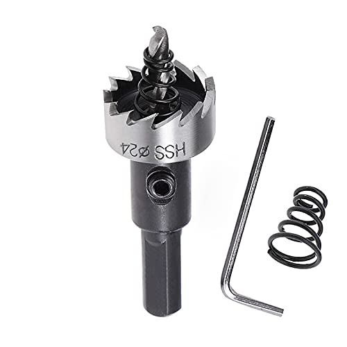 SagaSave 24mm HSS Bimetall Lochsäge, Lochöffner-Bohrer mit positiven Rechenzähnen für Metall Eisen Aluminium Holz Trockenbau Rohr Kunststoff Faserplatten 1 Stück SagaSave 24mm HSS Bimetall Lochsäge, Lochöffner-Bohrer mit positiven Rechenzähnen für Metall Eisen Aluminium Holz Trockenbau Rohr Kunststoff Faserplatten 1 Stück von SagaSave