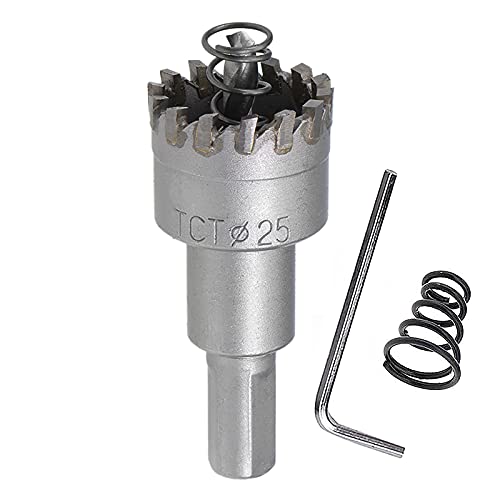 SagaSave 25mm Hartmetall-Lochschneider, Heavy Duty Lochsäge für Metall, Edelstahl, Rostfreier Stahl, Gusseisen, Stahl, Aluminium, USW SagaSave 25mm Hartmetall-Lochschneider, Heavy Duty Lochsäge für Metall, Edelstahl, Rostfreier Stahl, Gusseisen, Stahl, Aluminium, USW von SagaSave