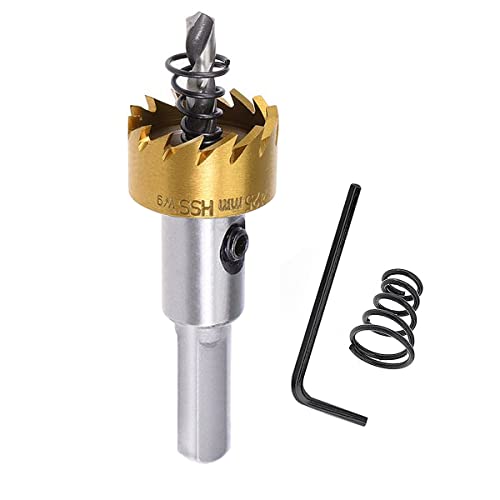 SagaSave 25mm Lochöffner, Hochgeschwindigkeits-Bohrer, Metall-Lochschneider, langlebige Lochsäge mit Inbusschlüssel für Metall, Holz, Edelstahl, Aluminium, 1 Stück SagaSave 25mm Lochöffner, Hochgeschwindigkeits-Bohrer, Metall-Lochschneider, langlebige Lochsäge mit Inbusschlüssel für Metall, Holz, Edelstahl, Aluminium, 1 Stück von SagaSave