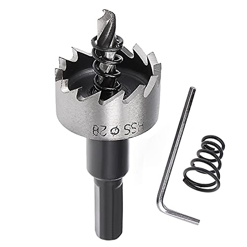 SagaSave 28mm Hartmetall Lochsäge, Lochöffner-Bohrer mit positiven Rechenzähnen für Metall Eisen Holz Trockenbau Aluminium SagaSave 28mm Hartmetall Lochsäge, Lochöffner-Bohrer mit positiven Rechenzähnen für Metall Eisen Holz Trockenbau Aluminium von SagaSave