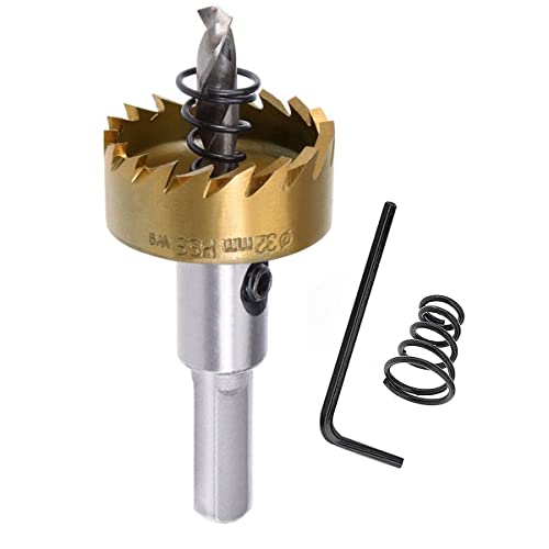 SagaSave 32mm Lochöffner, Hochgeschwindigkeits-Bohrer, Metall-Lochschneider, langlebige Lochsäge mit Inbusschlüssel für Metall, Holz, Edelstahl, Aluminium, 1 Stück SagaSave 32mm Lochöffner, Hochgeschwindigkeits-Bohrer, Metall-Lochschneider, langlebige Lochsäge mit Inbusschlüssel für Metall, Holz, Edelstahl, Aluminium, 1 Stück von SagaSave