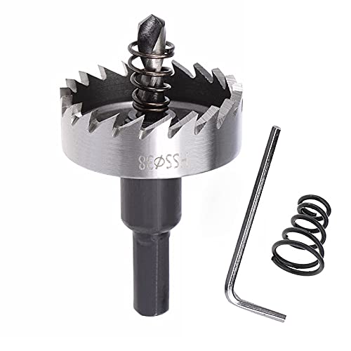 SagaSave 38mm HSS Bimetall Lochsäge, Lochöffner-Bohrer mit positiven Rechenzähnen für Metall Eisen Aluminium Holz Trockenbau Rohr Kunststoff Faserplatten 1 Stück SagaSave 38mm HSS Bimetall Lochsäge, Lochöffner-Bohrer mit positiven Rechenzähnen für Metall Eisen Aluminium Holz Trockenbau Rohr Kunststoff Faserplatten 1 Stück von SagaSave