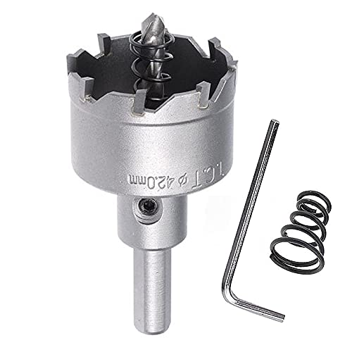 SagaSave 42mm Hartmetall-Lochschneider, Heavy Duty Lochsäge für Metall, Edelstahl, Rostfreier Stahl, Gusseisen, Stahl, Aluminium, USW SagaSave 42mm Hartmetall-Lochschneider, Heavy Duty Lochsäge für Metall, Edelstahl, Rostfreier Stahl, Gusseisen, Stahl, Aluminium, USW von SagaSave
