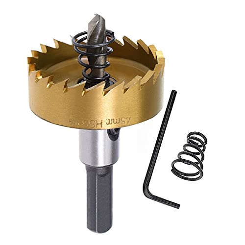 SagaSave 45mm HSS Bimetall Lochsäge, Lochfräse Schnellarbeitsstahl HSS Bimetall,Profi-Aufsatz für Metall Eisen Holz Trockenbau Rohr Kunststoff Aluminium SagaSave 45mm HSS Bimetall Lochsäge, Lochfräse Schnellarbeitsstahl HSS Bimetall,Profi-Aufsatz für Metall Eisen Holz Trockenbau Rohr Kunststoff Aluminium von SagaSave