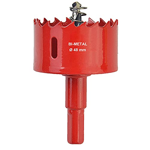 SagaSave 48mm M42 HSS Bimetall-Lochsäge, Lochöffner-Bohrer mit positiven Rechenzähnen für Metall, Holz, Eisen, Aluminium, Trockenbau, Rohr, Kunststoff, Faserplatten SagaSave 48mm M42 HSS Bimetall-Lochsäge, Lochöffner-Bohrer mit positiven Rechenzähnen für Metall, Holz, Eisen, Aluminium, Trockenbau, Rohr, Kunststoff, Faserplatten von SagaSave