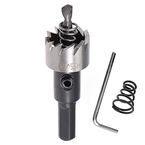 SagaSave Hartmetall Lochsäge 20mm, Lochöffner-Bohrer mit positiven Rechenzähnen für Metall Eisen Aluminium Holz Trockenbau SagaSave Hartmetall Lochsäge 20mm, Lochöffner-Bohrer mit positiven Rechenzähnen für Metall Eisen Aluminium Holz Trockenbau von SagaSave