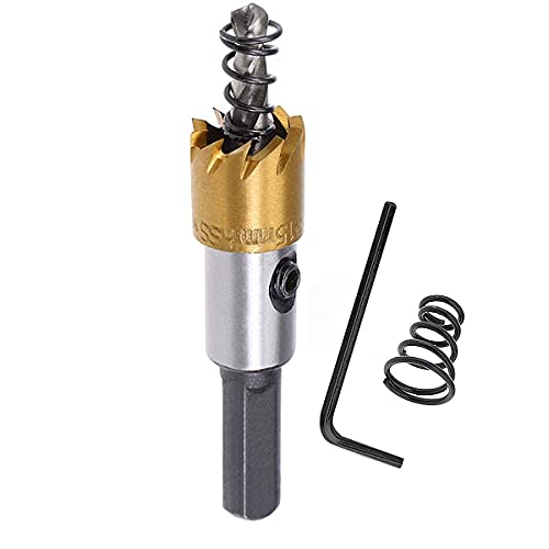 SagaSave Hartmetallzähne, Hochgeschwindigkeits-Bohrer, Lochschneider, robust, titanbeschichtet, für Edelstahl, Metall, 15 mm SagaSave Hartmetallzähne, Hochgeschwindigkeits-Bohrer, Lochschneider, robust, titanbeschichtet, für Edelstahl, Metall, 15 mm von SagaSave