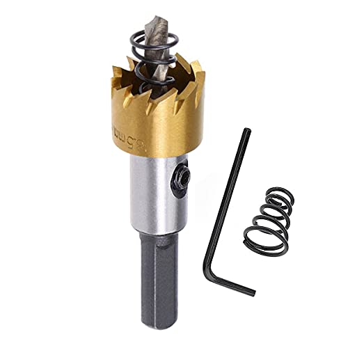 SagaSave Hartmetallzähne, Hochgeschwindigkeits-Bohrer, Lochschneider, robust, titanbeschichtet, für Edelstahl, Metall, 18,5 mm SagaSave Hartmetallzähne, Hochgeschwindigkeits-Bohrer, Lochschneider, robust, titanbeschichtet, für Edelstahl, Metall, 18,5 mm von SagaSave