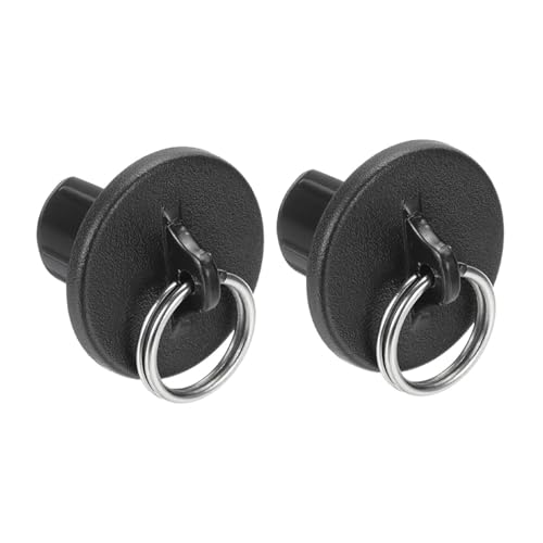 Sonnenschutz-Teile Endkappe, 2 Stück, Universal-Jalousien-Ersatzteile, Endkappe mit Ring für Innen- und Außenbereich, Sonnenschutz und Rollos, Schwarz von SagaSave