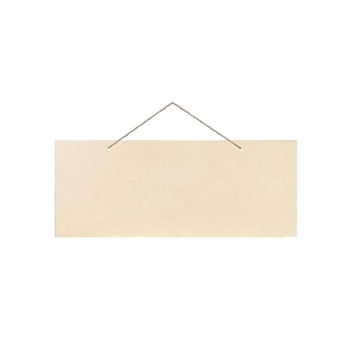 Unlackiertes Holzschild zum Aufhängen, 25,4 x 10,2 cm, rechteckig/unregelmäßig, blanko, Holzscheiben, Banner mit Seilen zum Malen, Schreiben, Heimwerken, Bastelbedarf Unlackiertes Holzschild zum Aufhängen, 25,4 x 10,2 cm, rechteckig/unregelmäßig, blanko, Holzscheiben, Banner mit Seilen zum Malen, Schreiben, Heimwerken, Bastelbedarf von SagaSave