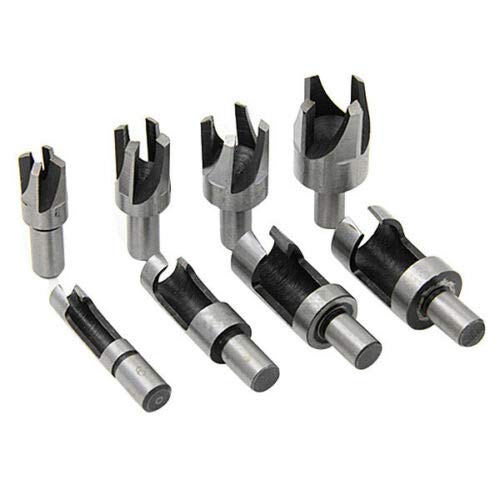 Zapfenschneider, 8 Stück, 6 mm/10 mm/13 mm/16 mm, Bohrer, HSS-Kegel, Zapfen-Korkmesser, Holzbearbeitung, Tischlerbohrer, Werkzeuge, geeignet für Tischbohrmaschinen und Handbohrmaschinen Zapfenschneider, 8 Stück, 6 mm/10 mm/13 mm/16 mm, Bohrer, HSS-Kegel, Zapfen-Korkmesser, Holzbearbeitung, Tischlerbohrer, Werkzeuge, geeignet für Tischbohrmaschinen und Handbohrmaschinen von SagaSave