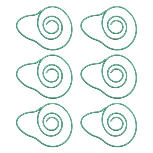 Sahgsa 100 Stück Süße Büroklammern, Schönes Obst-Design, Exquisite Farbe, Breite Anwendung, Büroklammern für Büro, Schule, Zuhause (Avocado) von Sahgsa