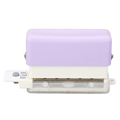 Sahgsa Tragbarer 6 -Loch -Punch - 2 Blattkapazität Lose Blattpapier Puncher für A4, A5, B5 - Ideales Schüler -Tool in Violet Sahgsa Tragbarer 6 -Loch -Punch - 2 Blattkapazität Lose Blattpapier Puncher für A4, A5, B5 - Ideales Schüler -Tool in Violet von Sahgsa