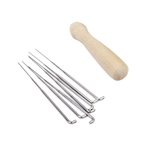 Sahkgye Set mit 7 Filznadeln mit Holzgriff, Filzstift, -Set Sahkgye Set mit 7 Filznadeln mit Holzgriff, Filzstift, -Set von Sahkgye
