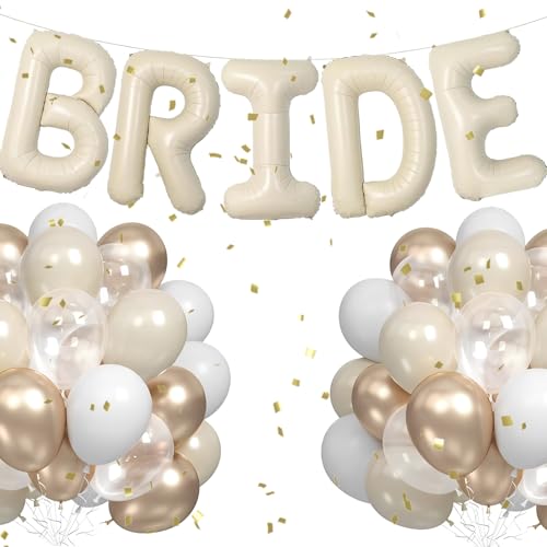 101,6 cm große, beigefarbene Braut-Buchstaben-Ballons, große Alphabet-Folienballons mit Latex-Luftballons für Verlobung, Brautparty, Junggesellinnenabschied, Jahrestag, Hochzeit, Partyzubehör, 101,6 cm große, beigefarbene Braut-Buchstaben-Ballons, große Alphabet-Folienballons mit Latex-Luftballons für Verlobung, Brautparty, Junggesellinnenabschied, Jahrestag, Hochzeit, Partyzubehör, von Saier tbo