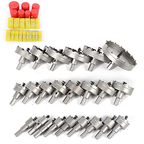 23Pcs 16mm-100mm Edelstahl Lochsäge Hartmetall Bohrer Spitze Metall 3.18kg Bohrloch Säge Set Bohrkrone Zentrierbohrer für Eisen Holz Kunststoff Edelstahlplatte mit Einer Dicke von 0-1 mm 23Pcs 16mm-100mm Edelstahl Lochsäge Hartmetall Bohrer Spitze Metall 3.18kg Bohrloch Säge Set Bohrkrone Zentrierbohrer für Eisen Holz Kunststoff Edelstahlplatte mit Einer Dicke von 0-1 mm von SailorMoon