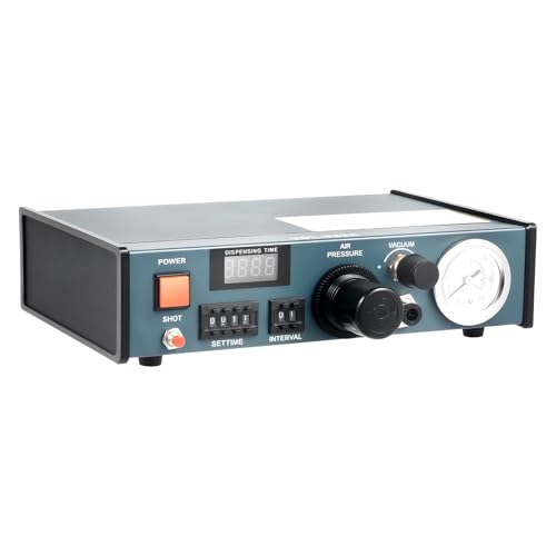 Klebstoffspender-Maschine 23.5*23.5*6.3cm Präzisionsspender 7W Digitale Steuersystem mit 16 Programmmodi Digitalem Timer, Professioneller Klebstoffspender für Elektronik Optik Industrieanwendungen von SailorMoon