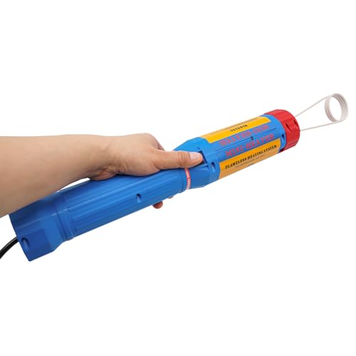 Magnetischer Induktionsheizer 1100W Flammenloser Induktionsheizer 6.5*40cm Magnetische Induktionsheizgerät mit 8 Kupferspulen Schnellaufheizung, Flameless Induction Heater für Rostlöser von Schrauben von SailorMoon