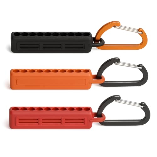 Saipor 3-teiliger Schraubendreher-Bithalter, Schlüsselanhänger Bohrerhalter, 1/4-Zoll Bit Halter mit Karabinerhaken von Saipor