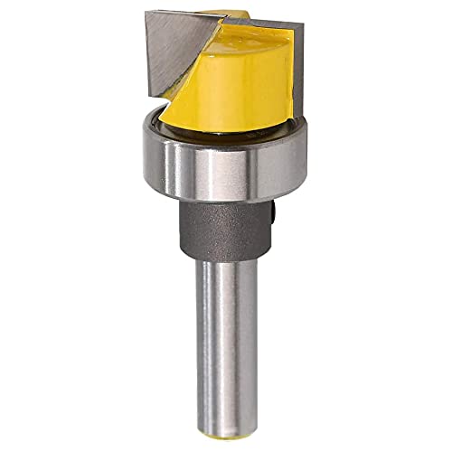 Saipor 8mm Schaft Bündigfräser Kugellager Oben Bodenreinigung Holz Fräser Planfräser Hobelfräser Reinigungsfräser Bottom Bearing Flush Router Bit Oberfräser Fräser für Holzbearbeitung Fräswerkzeuge von Saipor