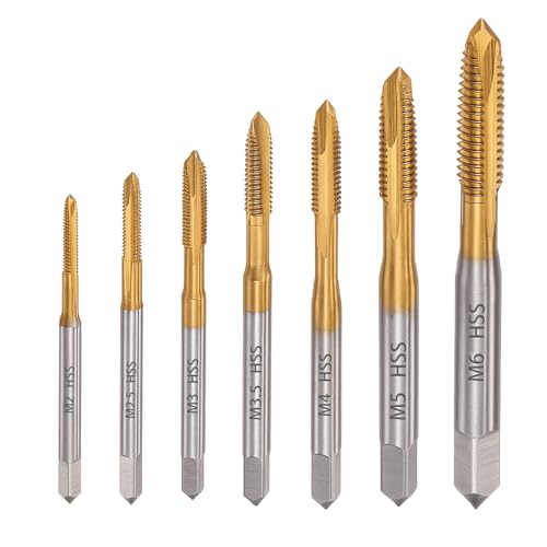Saipor Gewindeschneider-Set, M2 - M6, metrisches Gewinde, HSS, Maschinenschrauben, Gewindebohrer, 7-teiliges Set Saipor Gewindeschneider-Set, M2 - M6, metrisches Gewinde, HSS, Maschinenschrauben, Gewindebohrer, 7-teiliges Set von Saipor