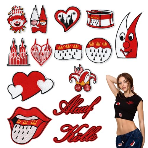 14 Stücke Bügelflicken Bügelbilder Köln Karneval Bügelbilder Karneval Flicken zum Aufbügeln Karnevals Deko Rot Weiß Bügelflicken Kölner Karneval Kostüm 14 Stücke Bügelflicken Bügelbilder Köln Karneval Bügelbilder Karneval Flicken zum Aufbügeln Karnevals Deko Rot Weiß Bügelflicken Kölner Karneval Kostüm von Saituo Home