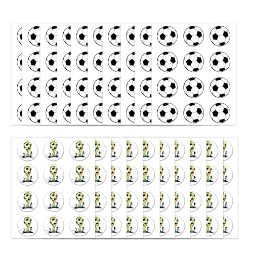 20 Stücke Fußball Sticker Sport Aufkleber Fußball Poster Wandsticker Fußball-Kühlschrankaufkleber Aufkleber Fussball Wandtattoo Für Scrapbooking Fußball Sport Aufkleber Fußballpartydekorationen von Saituo Home