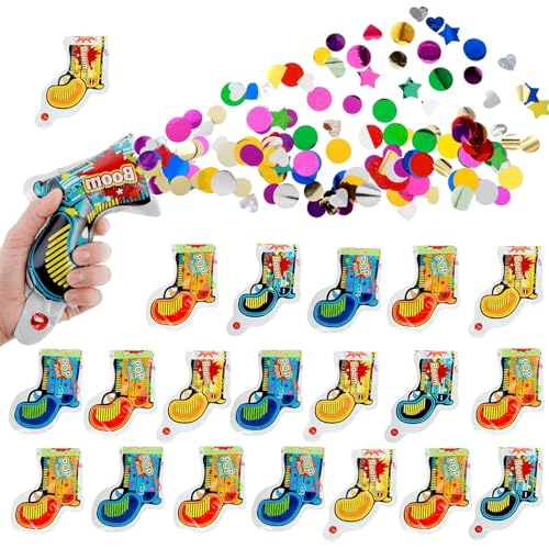 20 Stücke Konfettikanone,Konfetti Party Popper Konfetti Kanone Konfettipistole Biologisch Abbaubare Konfetti-Poppers,Partyknaller Konfettikanone Valentine's Day Confetti Weihnachtskonfetti 20 Stücke Konfettikanone,Konfetti Party Popper Konfetti Kanone Konfettipistole Biologisch Abbaubare Konfetti-Poppers,Partyknaller Konfettikanone Valentine's Day Confetti Weihnachtskonfetti von Saituo Home