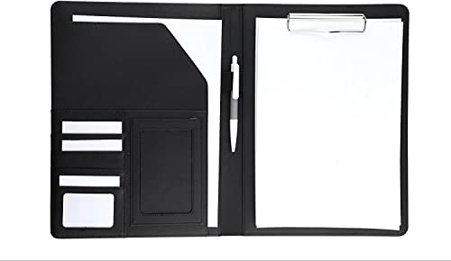 Saiway Klemmbrettmappe A4 Klemmbrett Schreibmappe Klemmbrett Mappe mit Klemmbrett（Schwarz） von Saiway