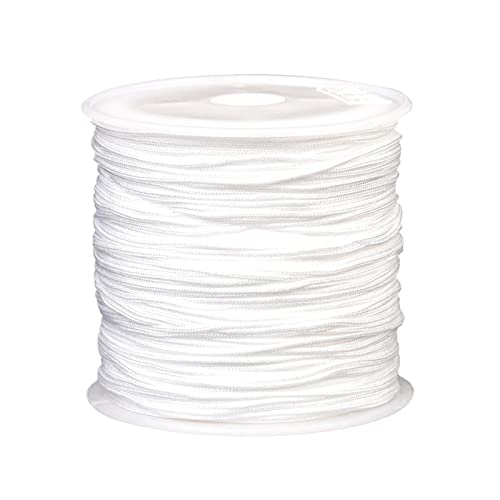 1 Rolle 0,8 mm Knüpfschnur, Perlenfaden, farbige Bastelschnur, Drahtseil, Nylonschnur für Armbandherstellung, DIY, Bastelschnur 1 Rolle 0,8 mm Knüpfschnur, Perlenfaden, farbige Bastelschnur, Drahtseil, Nylonschnur für Armbandherstellung, DIY, Bastelschnur von Saiyana