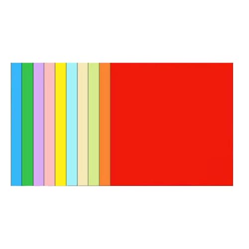 100 PCs Papierklapppapier Doppelseitiges Quadratisches Papier Gleiche Farbe Auf Beiden Seiten Für Kinderschule Kunsthandwerksprojekte von Saiyana