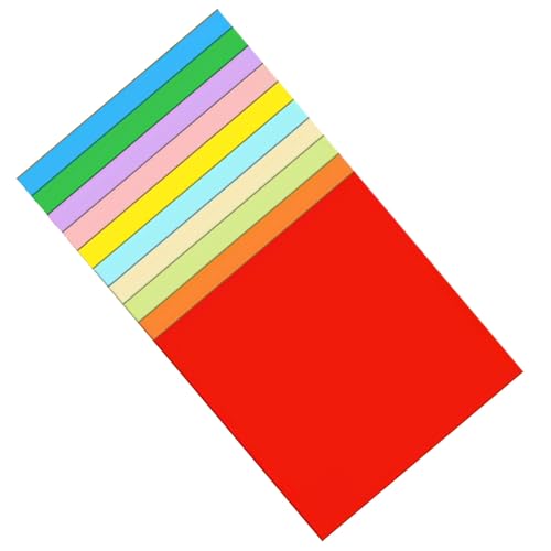 100 PCs Papierklapppapier Doppelseitiges Quadratisches Papier Gleiche Farbe Auf Beiden Seiten Für Kinderschule Kunsthandwerksprojekte von Saiyana