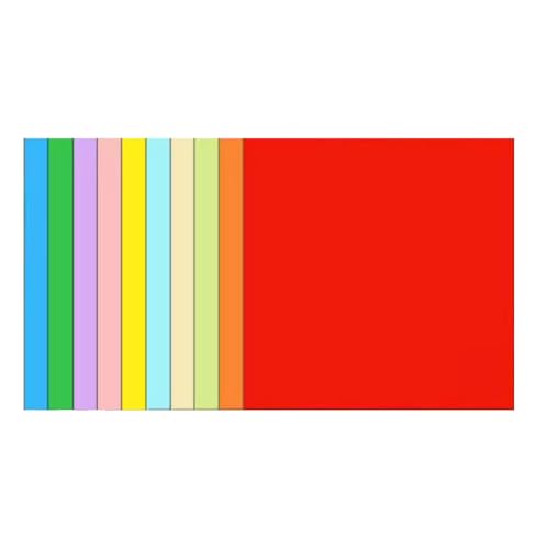 100 PCs Papierklapppapier Doppelseitiges Quadratisches Papier Gleiche Farbe Auf Beiden Seiten Für Kinderschule Kunsthandwerksprojekte von Saiyana