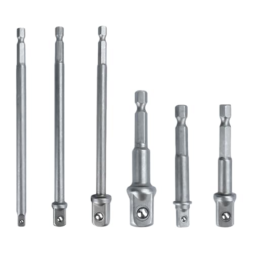 6pcs Drill Socket Adapter Drill Extension Drill Bit Socket Adapter 1/4 3/8 1/2inch Hexagon Shank Square Head Drill Bit 6pcs Drill Socket Adapter Drill Extension Drill Bit Socket Adapter 1/4 3/8 1/2inch Hexagon Shank Square Head Drill Bit von Saiyana